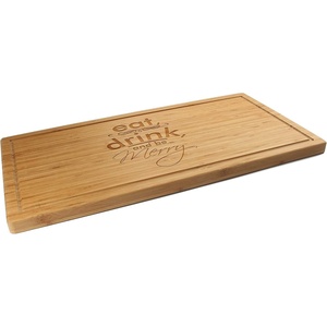 image:imageBambooMN Custom Laser Engraved Bamboo Cutting Board  Couple Initials in Heart  1 Piece  11 x 11 x 075 GroovedEat  Drink   be Merry