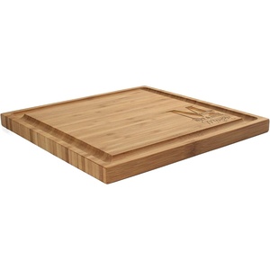 image:imageBambooMN Custom Laser Engraved Bamboo Cutting Board  Couple Initials in Heart  1 Piece  11 x 11 x 075 GroovedScript Name w Letter