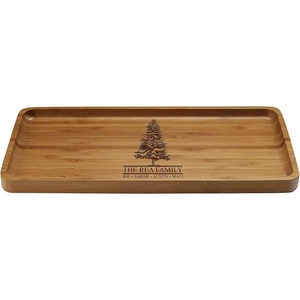 image:imageBambooMN Custom Laser Engraved Bamboo Serving Tray  A Family Story  17 x 13 x 075  Square Edge  1 PieceFamily Tree