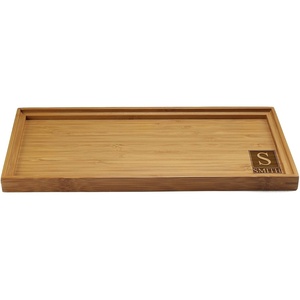 image:imageBambooMN Custom Laser Engraved Bamboo Serving Tray  A Family Story  17 x 13 x 075  Square Edge  1 PieceSquare Dark Monogramstyle