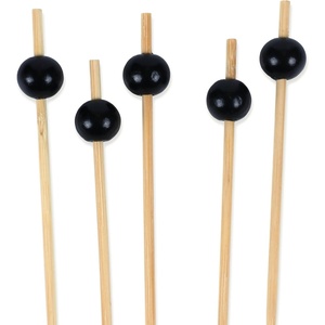 image:imageBambooMN Decorative Ball End Cocktail Fruit Sandwich Picks Skewers for Catered Events Holidays Restaurants or Buffets Party Supplies  39 Blue 1000 PcsBlack