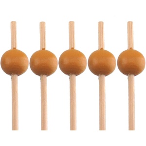image:imageBambooMN Decorative Ball End Cocktail Fruit Sandwich Picks Skewers for Catered Events Holidays Restaurants or Buffets Party Supplies  39 Blue 1000 PcsMustard Yellow