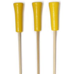 image:imageBambooMN Decorative Golf Tee Bamboo Cocktail Sandwich Skewer Picks  675  White  100 PiecesYellow
