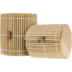 image:imageBambooMN Granulated Bamboo Charcoal Odor Absorber Bag in Decorative 4 Brown Cylinder 2 SetsGreen