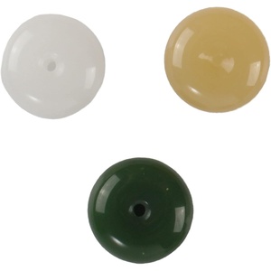 image:imageBambooMN Harmony Jade Donut Healing Necklace  Colorful Chakra Gemstone Keychains  Stone Disc Balancing PendantsJade Pendant  Assortment B