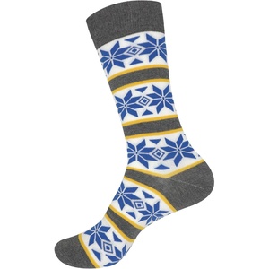image:imageBambooMN Mens Cotton Colorful Design Fashion Novelty Dress SocksBlue Pattern  1 Pair
