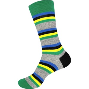 image:imageBambooMN Mens Cotton Colorful Design Fashion Novelty Dress SocksColor 3  1 Pair