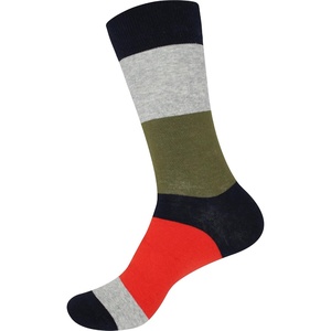 image:imageBambooMN Mens Cotton Colorful Design Fashion Novelty Dress SocksColor 4  1 Pair