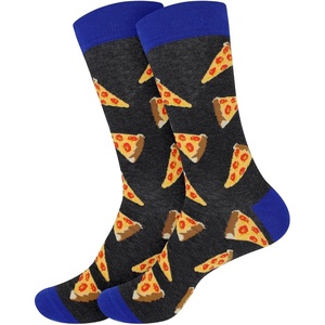 image:imageBambooMN Mens Cotton Colorful Design Fashion Novelty Dress SocksPizza Slices  2 Pairs