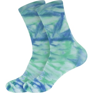 image:imageBambooMN Mens Rayon from Bamboo Athletic Tie Dye Crew SocksBlue Green