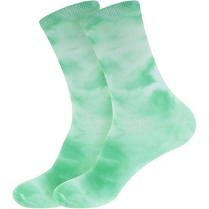image:imageBambooMN Mens Rayon from Bamboo Athletic Tie Dye Crew SocksGreen