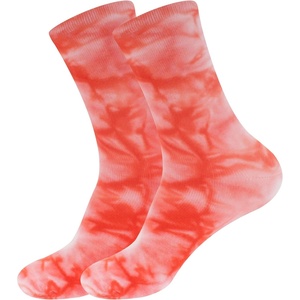 image:imageBambooMN Mens Rayon from Bamboo Athletic Tie Dye Crew SocksRed