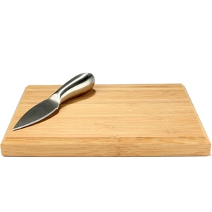 image:imageBambooMN Premium Bamboo Small Cheese Cutting Board  79 x 55 x 075  with Knife  1 pc