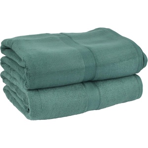 image:imageBambooMN Super Soft Luxury Spa Bamboo Bath Sheet Oversized Bath Towel  100 Rayon from Bamboo  70 x 355 2pc  Pine Green