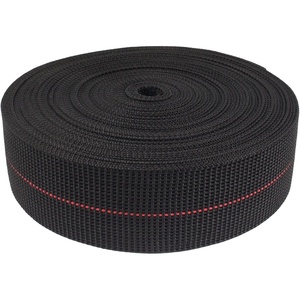 image:imageBambooMN TwoInch Latex Elasbelt Webbing for Chair Repair  40 Roll Black1