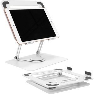 image:imageBambooMN Universal Bamboo Book Stand for Cookbooks Reading Cell Phone Art Sheet Music Tablet  Portable and Foldable with 5 Position Adjustable Tilt  1 UnitWhite