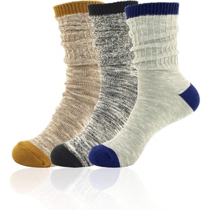 image:imageBambooMN Vintage Pattern Slouch Soft Warm Crew Boot Cabin Socks Sizes and ColorsAssort C