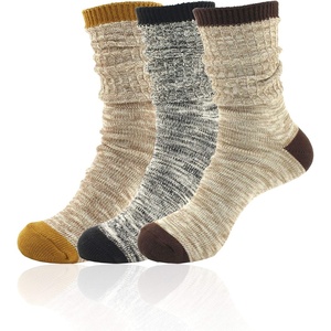 image:imageBambooMN Vintage Pattern Slouch Soft Warm Crew Boot Cabin Socks Sizes and ColorsAssort F