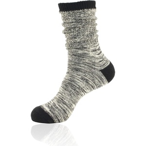 image:imageBambooMN Vintage Pattern Slouch Soft Warm Crew Boot Cabin Socks Sizes and ColorsBlack  White