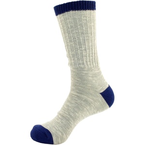 image:imageBambooMN Vintage Pattern Slouch Soft Warm Crew Boot Cabin Socks Sizes and ColorsBlue Grey