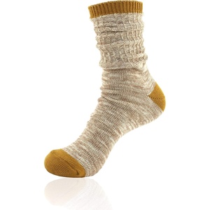 image:imageBambooMN Vintage Pattern Slouch Soft Warm Crew Boot Cabin Socks Sizes and ColorsHoney