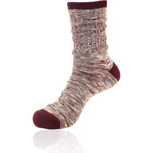 image:imageBambooMN Vintage Pattern Slouch Soft Warm Crew Boot Cabin Socks Sizes and ColorsRosewood