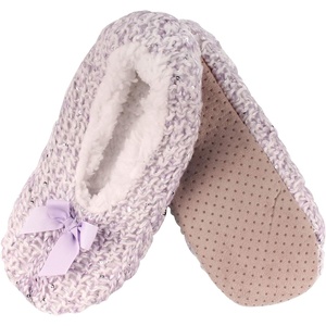 image:imageBambooMN Women Soft Warm Fuzzy NonSlip SlipOn Slippers02 Purple