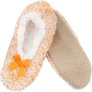 image:imageBambooMN Women Soft Warm Fuzzy NonSlip SlipOn Slippers07 Orange