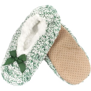 image:imageBambooMN Women Soft Warm Fuzzy NonSlip SlipOn Slippers08 Green