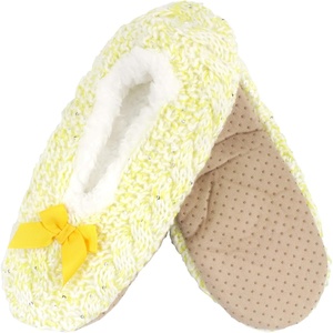 image:imageBambooMN Women Soft Warm Fuzzy NonSlip SlipOn Slippers09 Gold Yellow