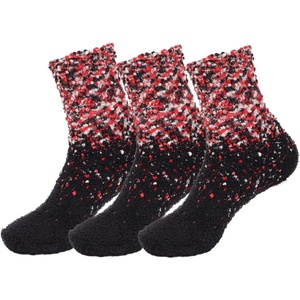 image:imageBambooMN Womens Fuzzy Colorful Socks  3 Pair Packs13 Dance Party