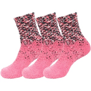 image:imageBambooMN Womens Fuzzy Colorful Socks  3 Pair Packs14 Jackpot Party