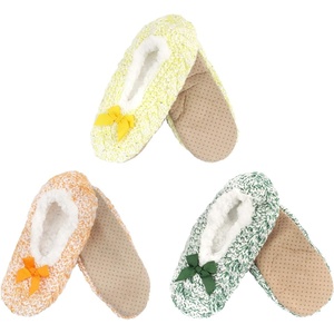 image:imageBambooMN Womens Gradient Cozy Fuzzy Indoor Home Slippers  3 PairsFurry 3d