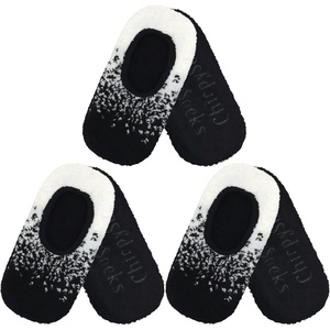 image:imageBambooMN Womens Gradient Cozy Fuzzy Indoor Home Slippers  3 PairsWhite Gradient