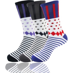image:imageBambooMN Womens Rayon from Bamboo Fiber Colorful Polka Dot Stripe SocksAssortment 3d