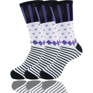 image:imageBambooMN Womens Rayon from Bamboo Fiber Colorful Polka Dot Stripe SocksBlack