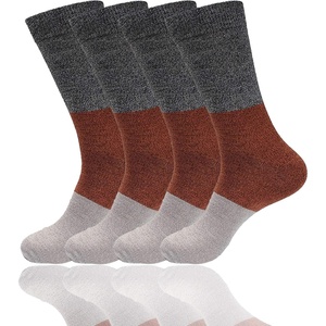 image:imageBambooMN Womens Rayon from Bamboo Fiber Colorful Polka Dot Stripe SocksBlack Red Grey