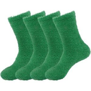image:imageBambooMN Womens Super Soft and Cozy Feather Light Fuzzy Socks  Multiple Color Options  Two Sizes  Value Packs02  Leafy Green