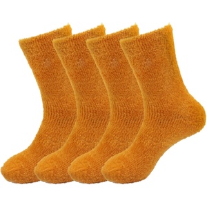 image:imageBambooMN Womens Super Soft and Cozy Feather Light Fuzzy Socks  Multiple Color Options  Two Sizes  Value Packs17  Dijon Brown