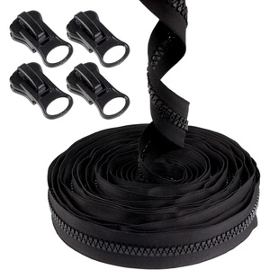 image:imageDelrin Zippers  5  Black  10 Yards 4 Pulls100 Yards 8