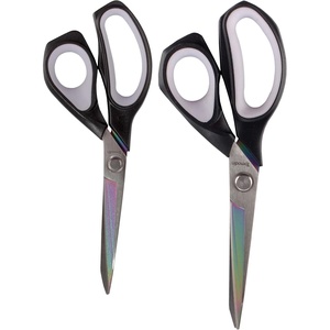 image:imageHeavy Duty Titanium Tailor Fabric Shears  95 Black wPurple  1 Unit85  95 Forged Black With Grey