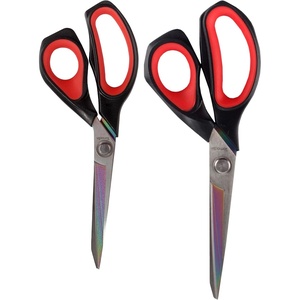image:imageHeavy Duty Titanium Tailor Fabric Shears  95 Black wPurple  1 Unit85  95 Forged Black With Red