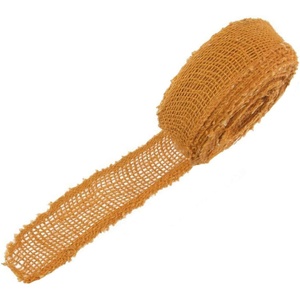 image:imageJubileeYarn 15 Wide 10 Yard Pumpkin Burlap Fabric Craft Ribbon Roll 20 Pieces