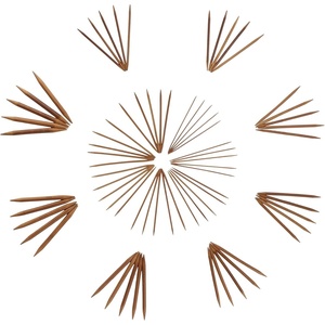 image:imageJubileeYarn 9 Double Point Bamboo Knitting Needles Set  15 Sizes 2mmUS010mmUS15  5 NeedlesSize  Carbonized Brown75 Pcs 15 Size  Carbonized