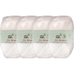 image:imageJubileeYarn Air Breeze Yarn  50gSkein Sport Acrylic  Ballerina Pink  4 skeins17 First Snow