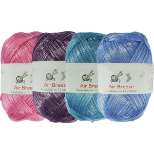 image:imageJubileeYarn Air Breeze Yarn  50gSkein Sport Acrylic  Ballerina Pink  4 skeinsShades of Blue  Purple