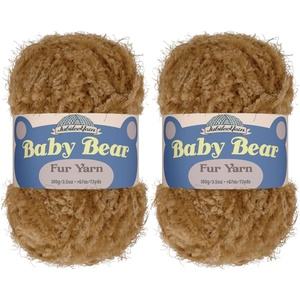 image:imageJubileeYarn Baby Bear Yarn  100gSkein Chunky Polyester Faux Fur  Shades of Blue  4 Skeins15 Bronze