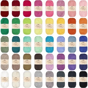 image:imageJubileeYarn Baby Soft Bamboo Cotton Yarn  50gSkein  Shades of Green  4 SkeinsBulk Pack