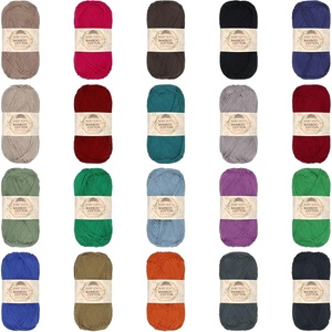 image:imageJubileeYarn Baby Soft Bamboo Cotton Yarn  50gSkein  Shades of Green  4 SkeinsDark Assortment