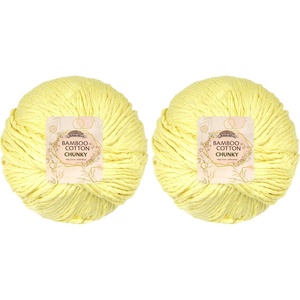 image:imageJubileeYarn Bamboo Cotton Chunky Yarn  100gBall  Primrose Pink  4 Balls405 Eggnog